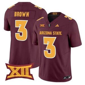 ✅Mens Kids Youths Raleek Brown Stitched Maroon Jersey Vapor